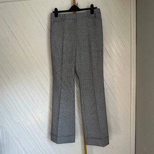 Per Se Black & White Houndstooth Dress Pants